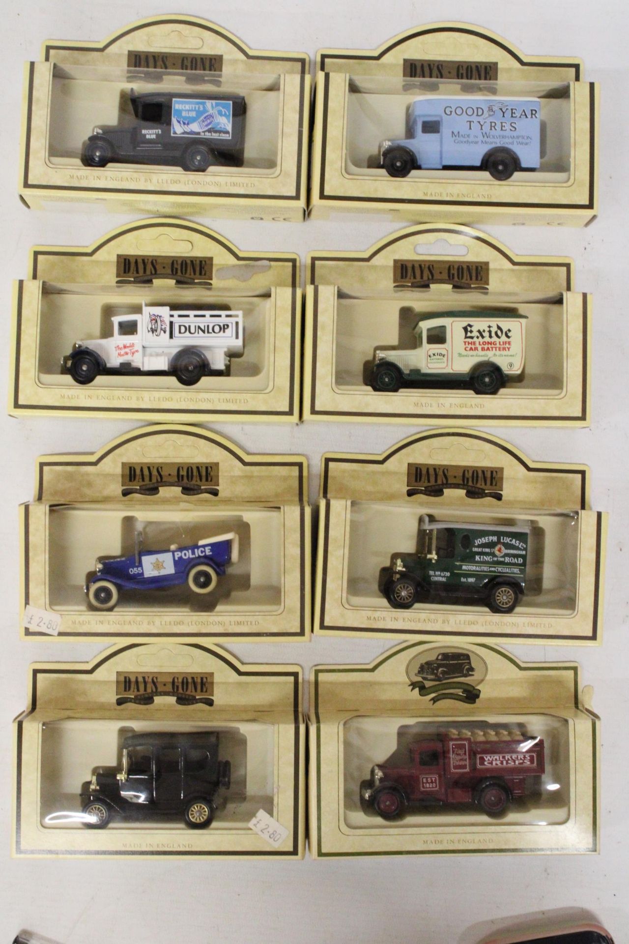 EIGHT BOXED LLEDO DAYS GONE BY VEHICLES