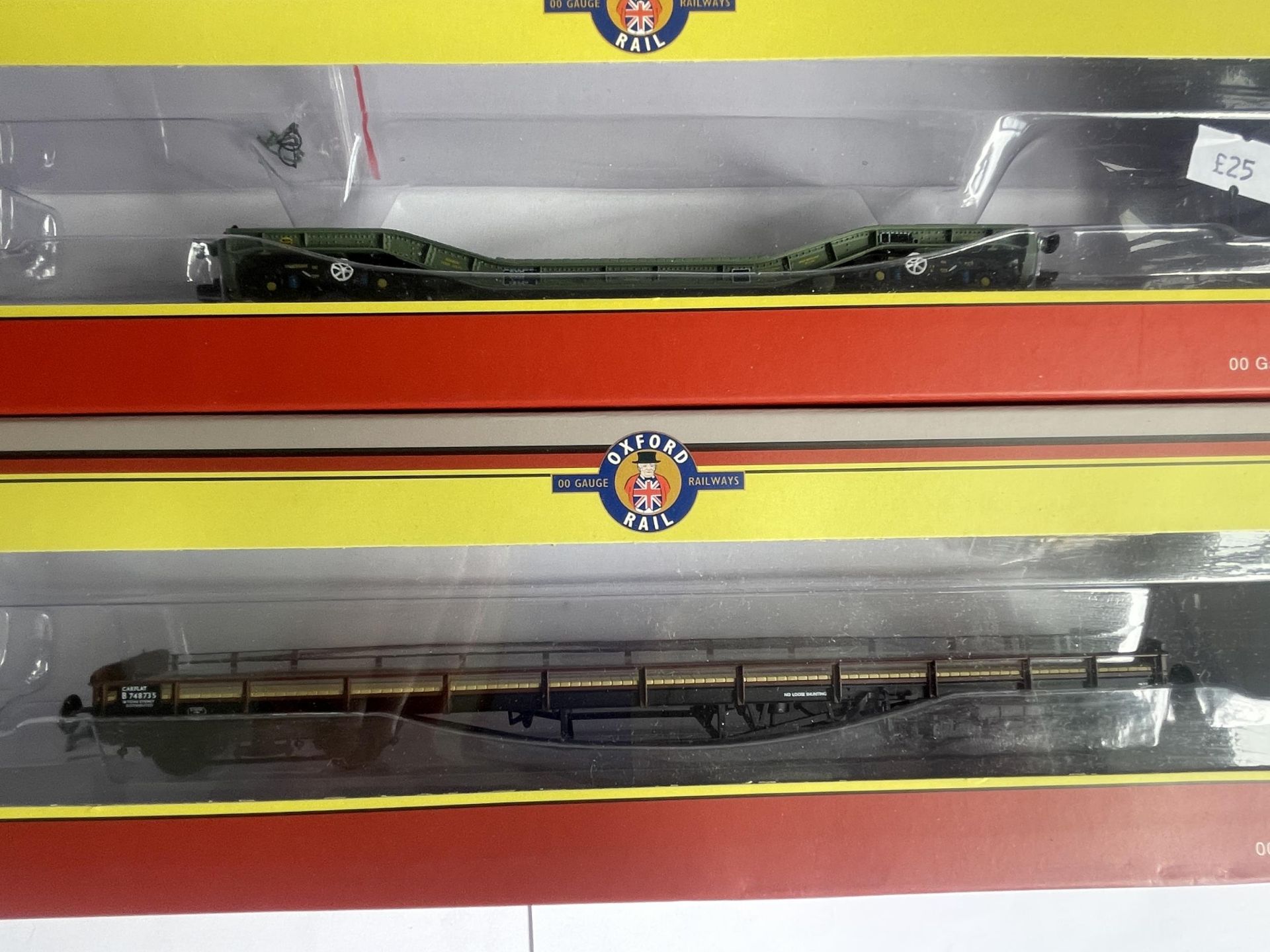 TWO BOXED OXFORD 00 GAUGE FREIGHT FLATBED CARRIAGES - Image 2 of 2