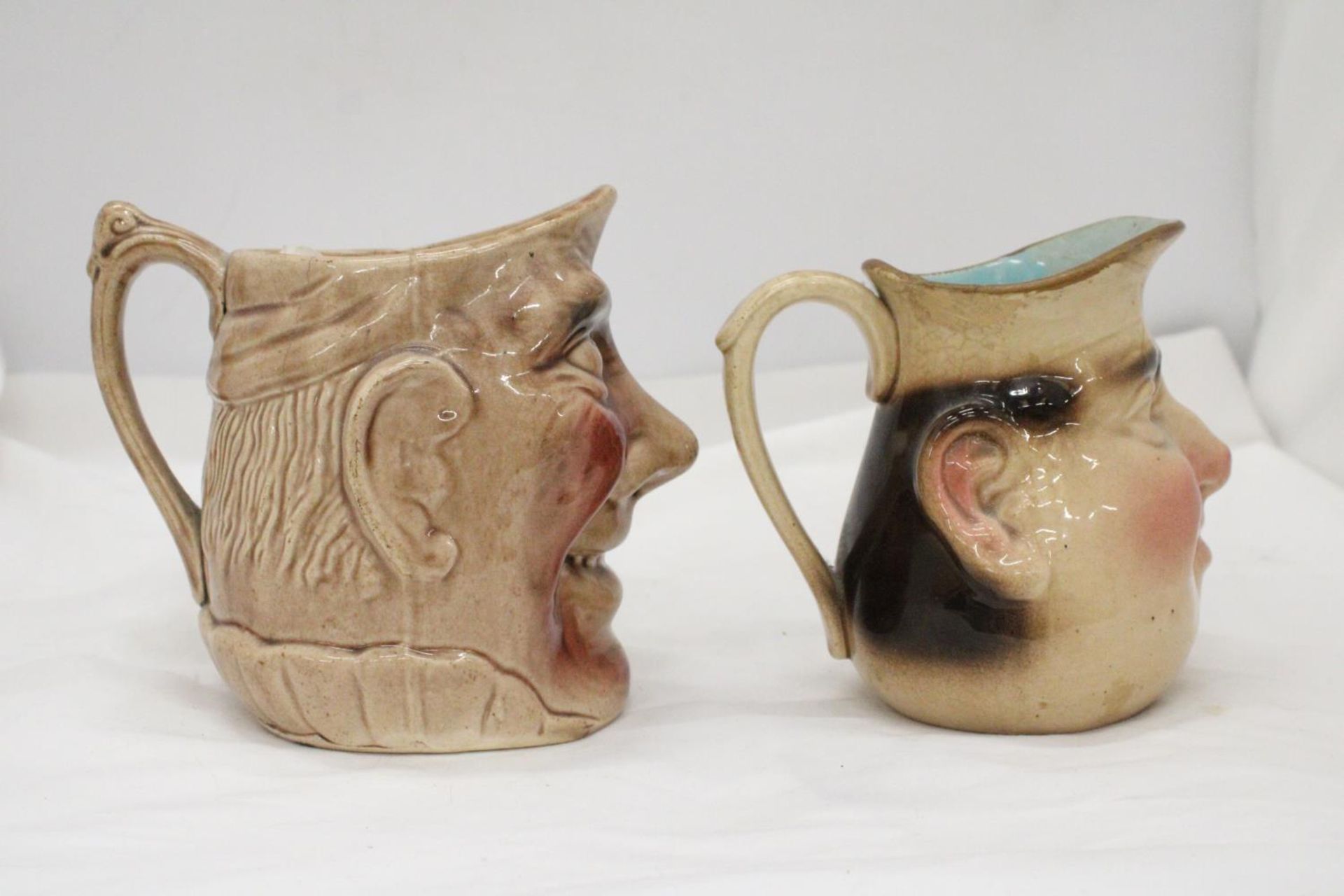 TWO VINTAGE TOBY JUGS TO INCLUDE A SARREGUEMINES - Image 3 of 7