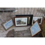 AN ASSORTMENT OF FRAMED PRINTS AND PICTURES