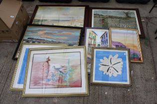 AN ASSORTMENT OF FRAMED PICTURES AND PRINTS