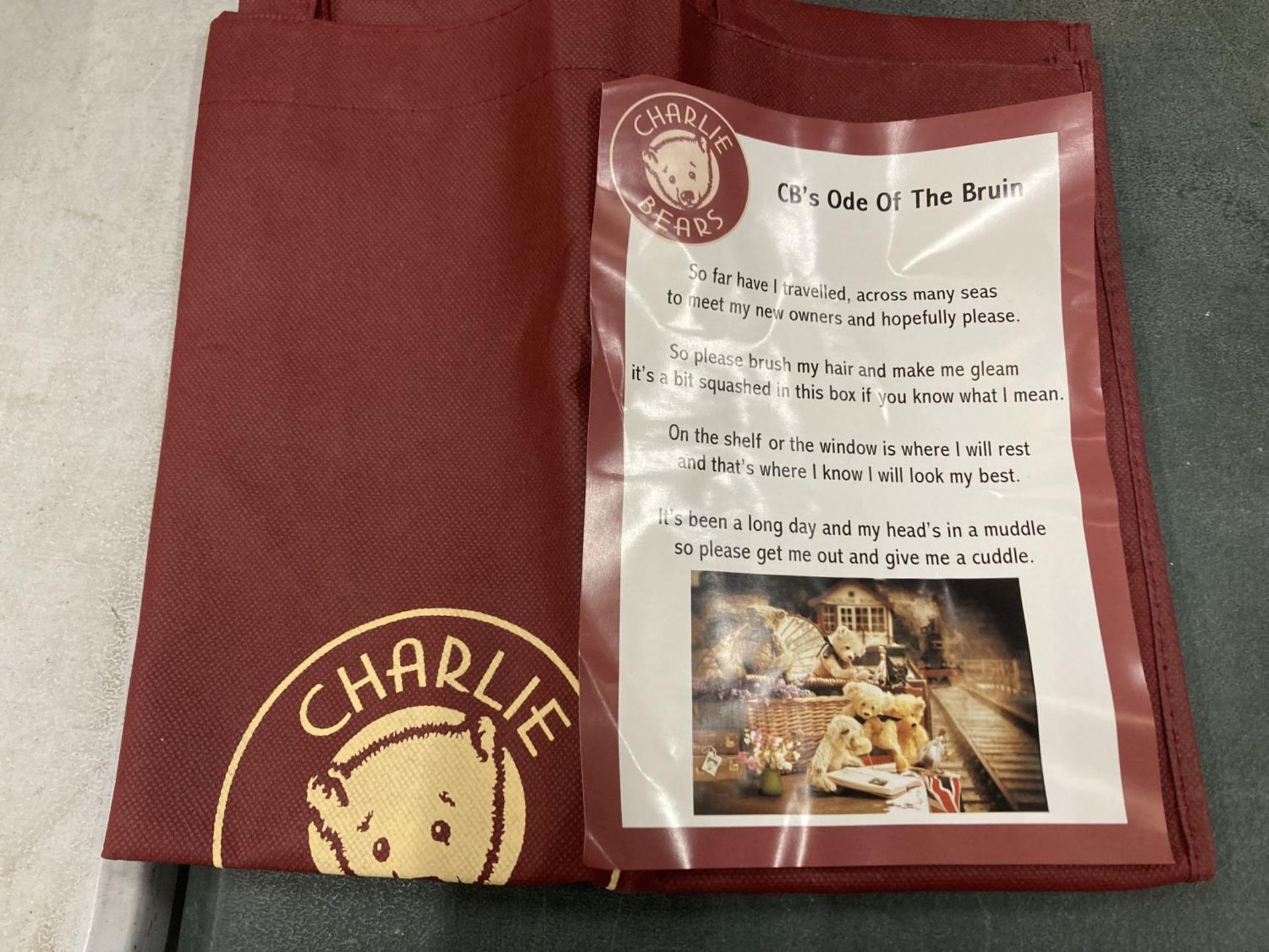 A LIMITED EDITION 279/4000 CHARLIE BEAR 'SHARDUL' COMPLETE WITH BAG AND CERTIFICATE OF AUTHENTICITY - Image 3 of 4