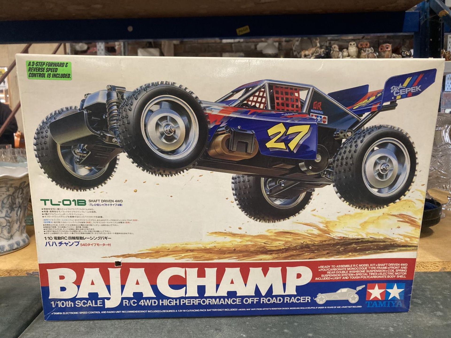 A TAMIYA BAJA CHAMP 1/10TH SCALE R/C 4WD HIGH PERFORMANCE OFF ROAD RACER (NO CONTROLLER PRESENT) - Image 8 of 8