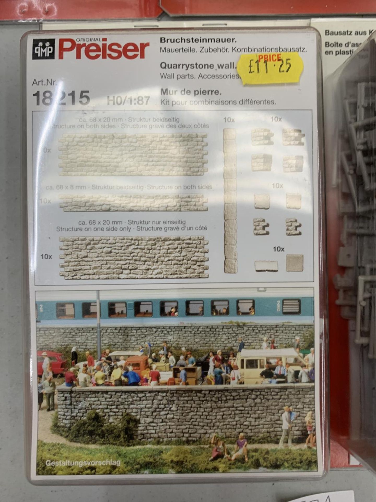 FIVE BOXED PREISER MODEL KITS, MAINLY QUARRYSTONE WALLS ETC. - Image 3 of 3