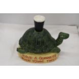 A LARGE, GUINNESS, RESIN TORTOISE, ADVERTISING FIGURE, HEIGHT 25CM, LENGTH 28CM