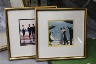 TWO FRAMED PRINTS, 'THE SINGING BUTLER' AND 'THE BILLY BOYS