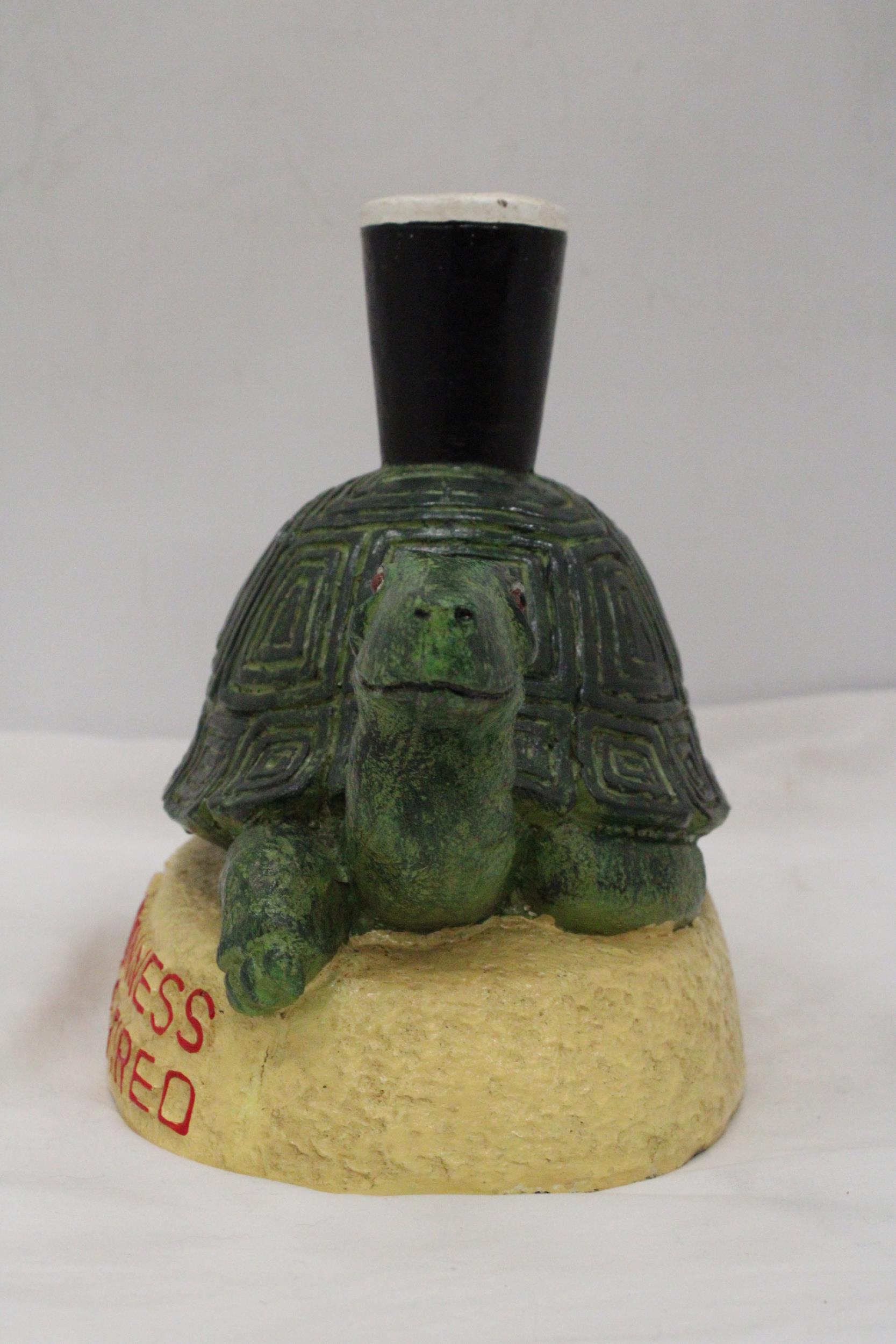 A LARGE, GUINNESS, RESIN TORTOISE, ADVERTISING FIGURE, HEIGHT 25CM, LENGTH 28CM - Image 3 of 4