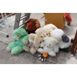 AN ASSORTMENT OF SOFT TEDDIES