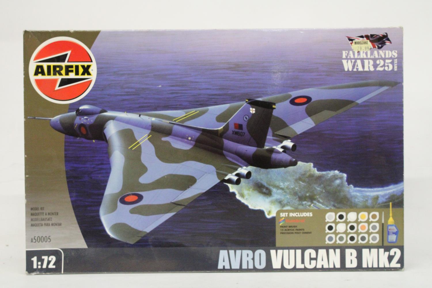 TWO LARGE UNOPENED AIRFIX KITS TO INCLUDE AN AVRO VULCAN B MK2 FALKLANDS WAR 25 YEARS AND A RNLI - Image 3 of 5