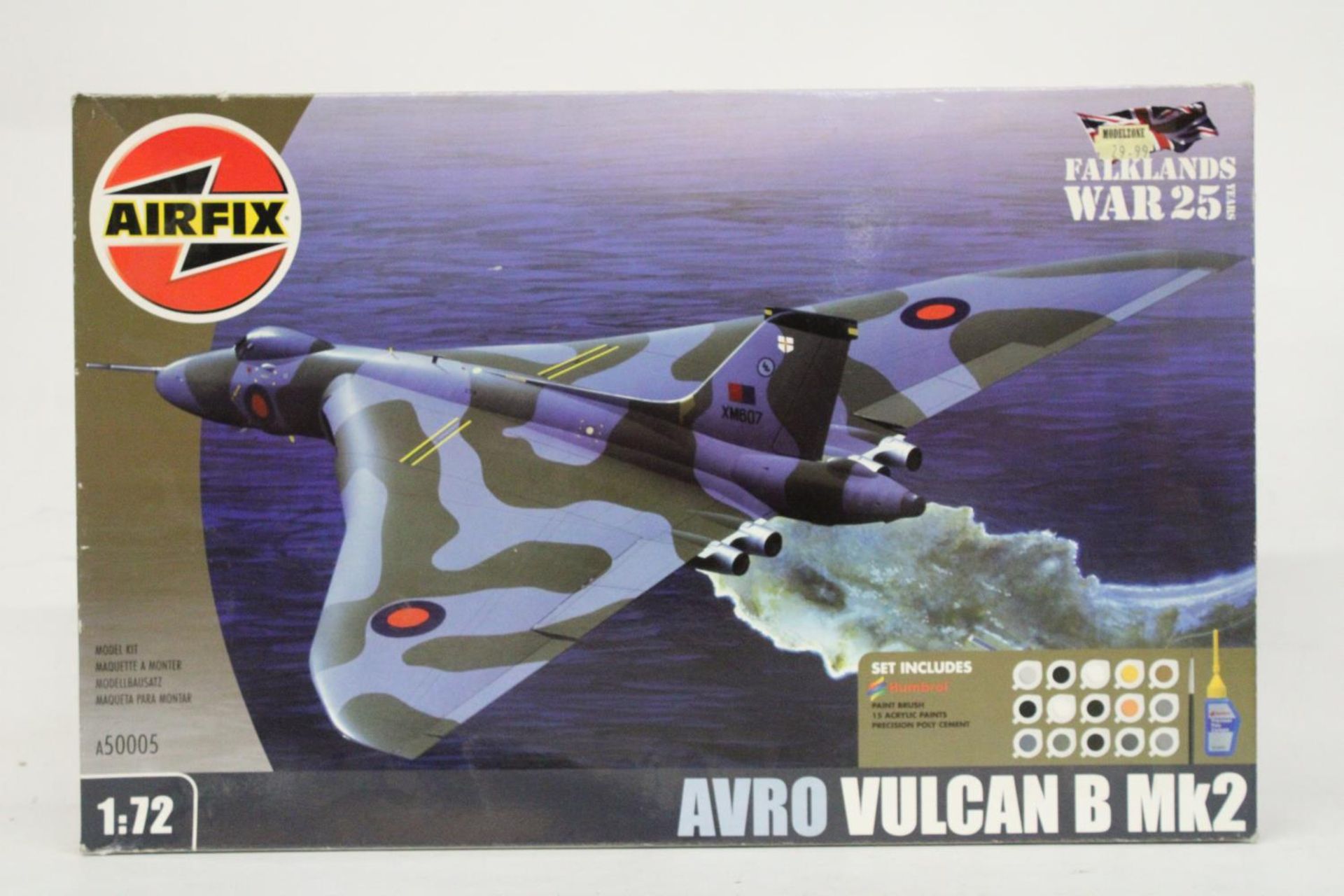 TWO LARGE UNOPENED AIRFIX KITS TO INCLUDE AN AVRO VULCAN B MK2 FALKLANDS WAR 25 YEARS AND A RNLI - Image 3 of 5