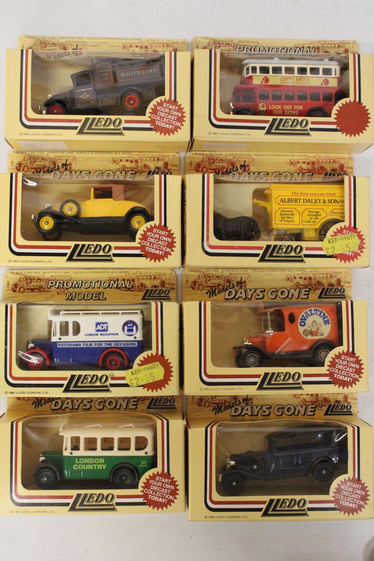 EIGHT BOXED LLEDO DAYS GONE BY VEHICLES