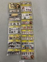 EIGHTEEN BOXES OF NOCH MINIATURE FIGURES FOR TRAIN SETS