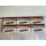 SIX HORNBY AS NEW AND BOXED 00 GAUGE PLATFORM CANOPIES