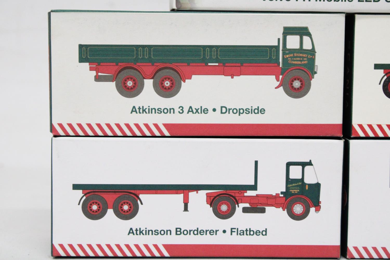 FIVE AS NEW BOXED EDDIE STOBART WAGONS TO INCLUDE A VOLVO FH12 TELETUBBY 27m2 MOBILE LED DAYLIGHT - Image 3 of 10