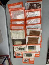 FIFTEEN PACKAGED WILLS OO GAUGE SCENIC MATERIAL PACKS FOR BUILDINGS