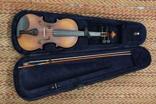 AN AILEEN, 4/4, MATCHING VIOLIN, CASE AND BOW, VERY CLEAN