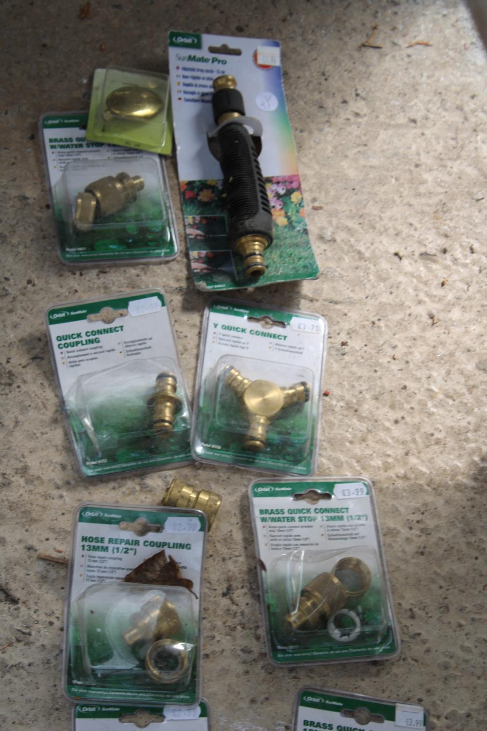 AN ASSORTMENT OF AS NEW AND PACKAGED HOSE PIPE CONNECTIONS ETC - Image 3 of 3