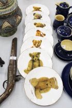 SEVEN ROYAL WORCESTER COLLECTOR'S PLATES FROM THE ULTIMATE TEDDY BEAR PLATE COLLECTION - LIMITED