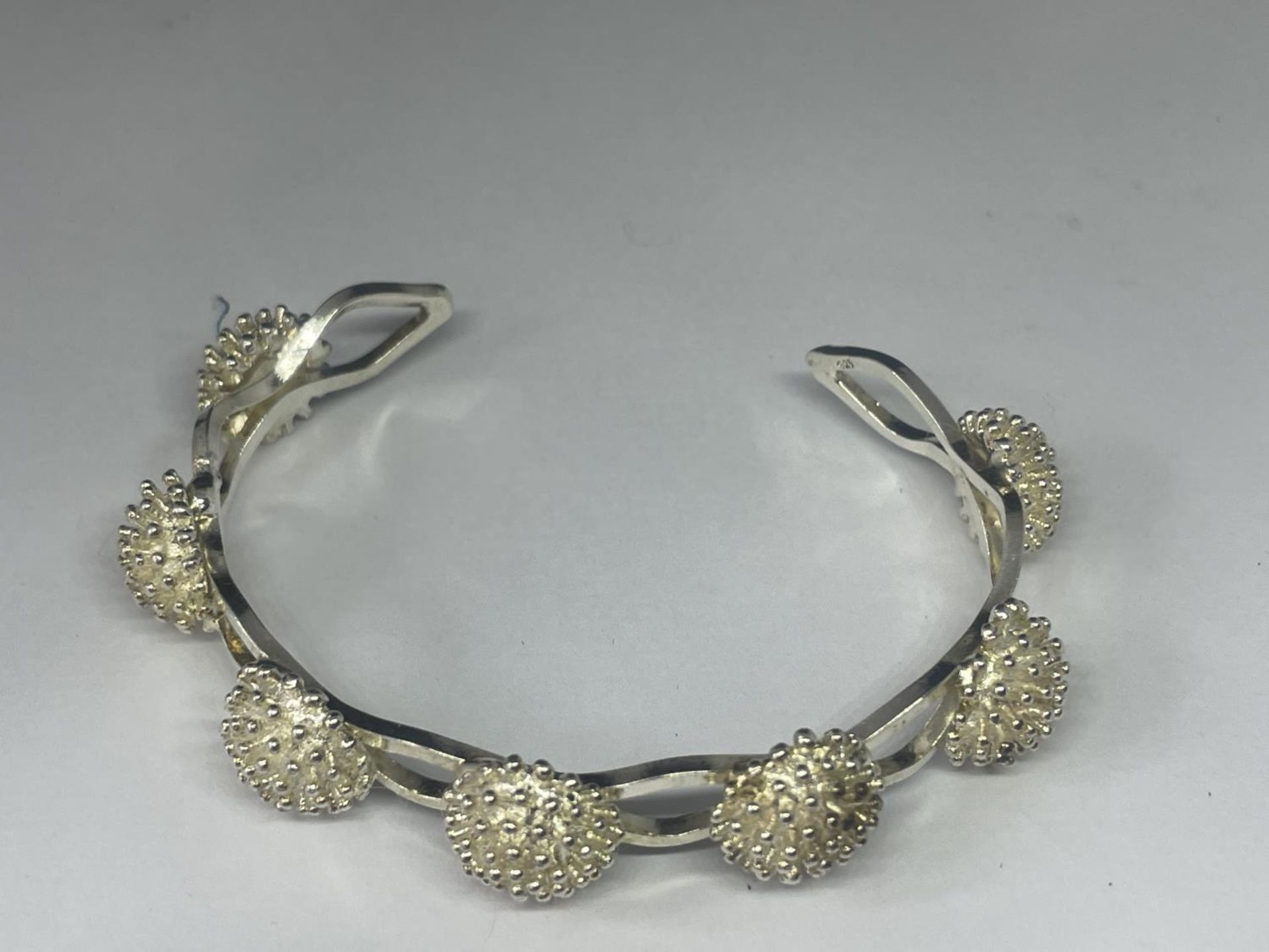 THREE SILVER BANGLES - Image 2 of 4