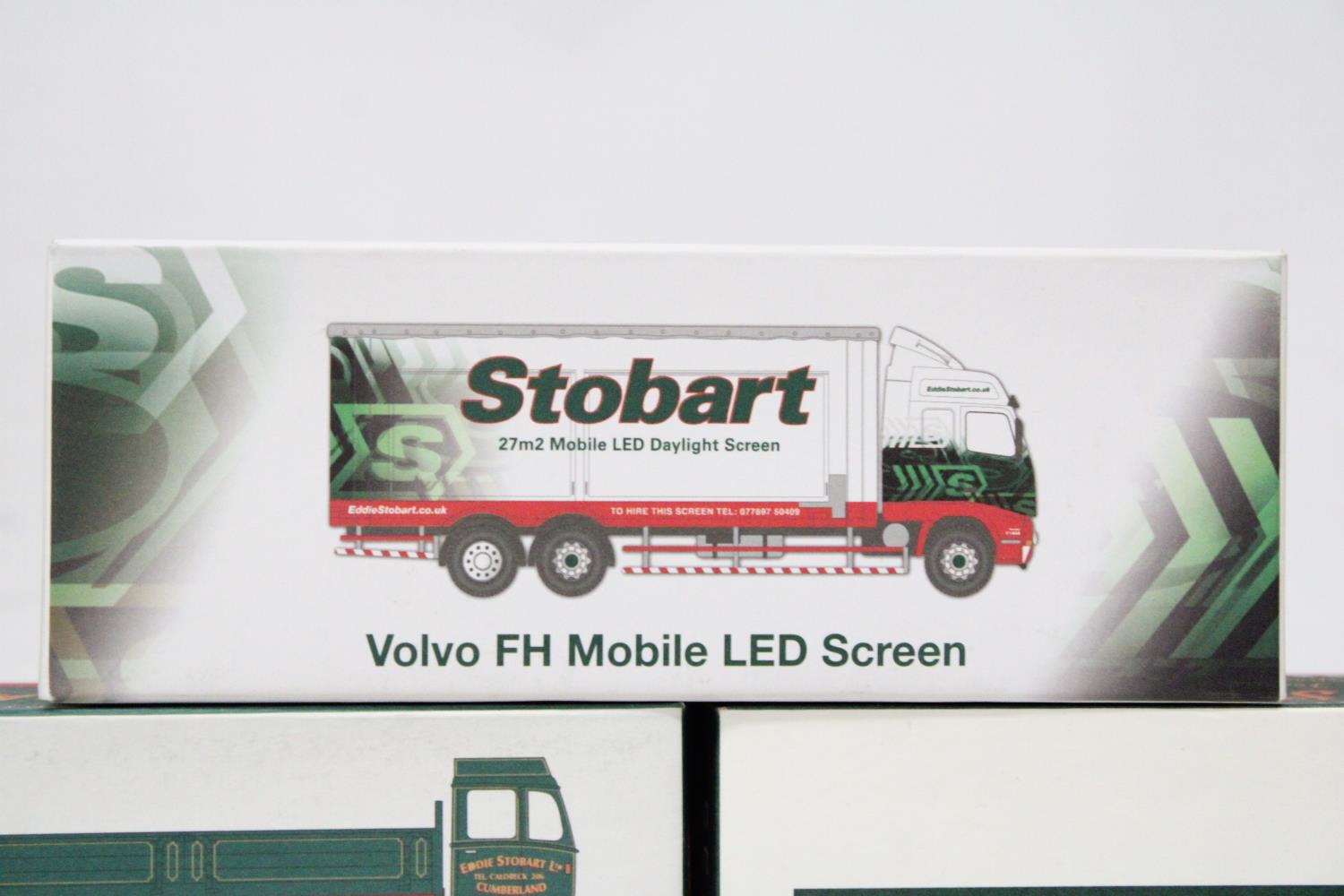 FIVE AS NEW BOXED EDDIE STOBART WAGONS TO INCLUDE A VOLVO FH12 TELETUBBY 27m2 MOBILE LED DAYLIGHT - Image 5 of 10