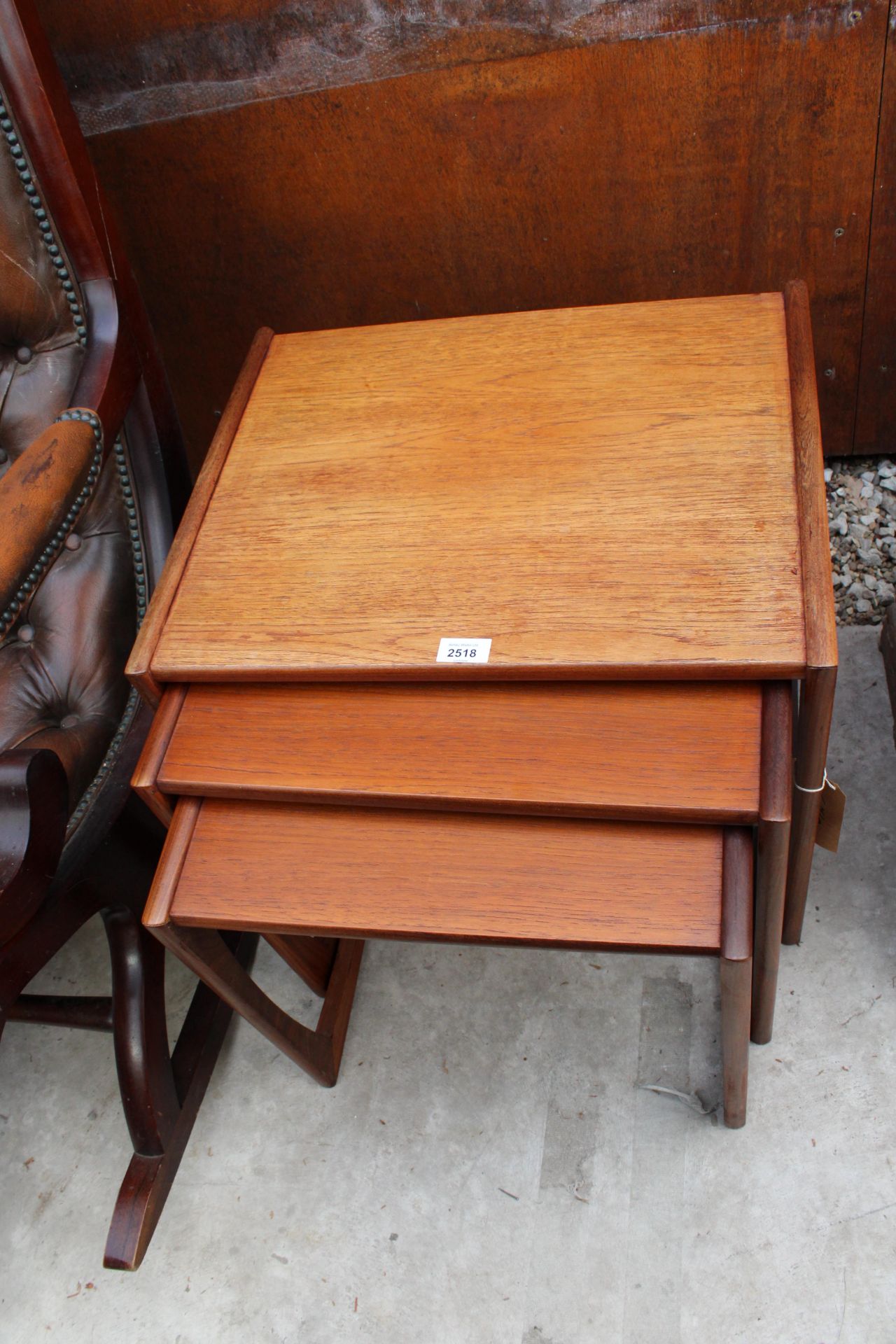 A G PLAN RETRO NEST OF THREE TABLES