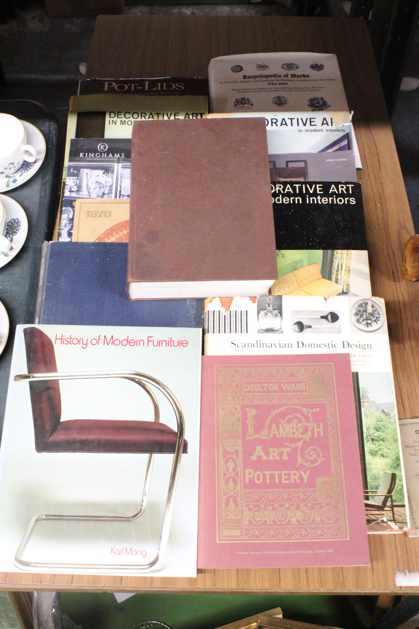 A COLLECTION OF DECORATIVE ART AND FURNITURE BOOKS