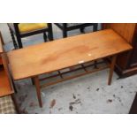 A NATHAN RETRO TEAK TWO TIER COFFEE TABLE