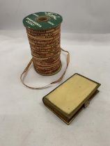 A HARRIS'S OF CRADLEY HEATH 1950'S ADVERTISING PARCEL TAPE, PLUS AN 1899 BOOK OF COMMON PRAYER