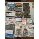 VARIOUS MODEL BUILDINGS, MODEL KITS OF SHOPS AND HOUSES ETC.