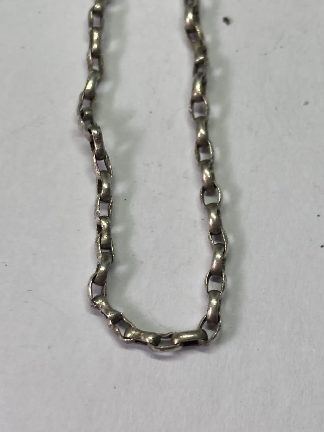 TWO SILVER NECK CHAINS - Image 2 of 3