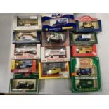 FOURTEEN BOXED ADVERTISING VEHICLES