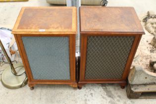 A PAIR OF WALNUT CASED DYNATRON LS2638 SPEAKERS