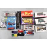 A MIXED COLLECTION OF VARIOUS LORRIES, WAGONS, VANS, BUSES ETC.