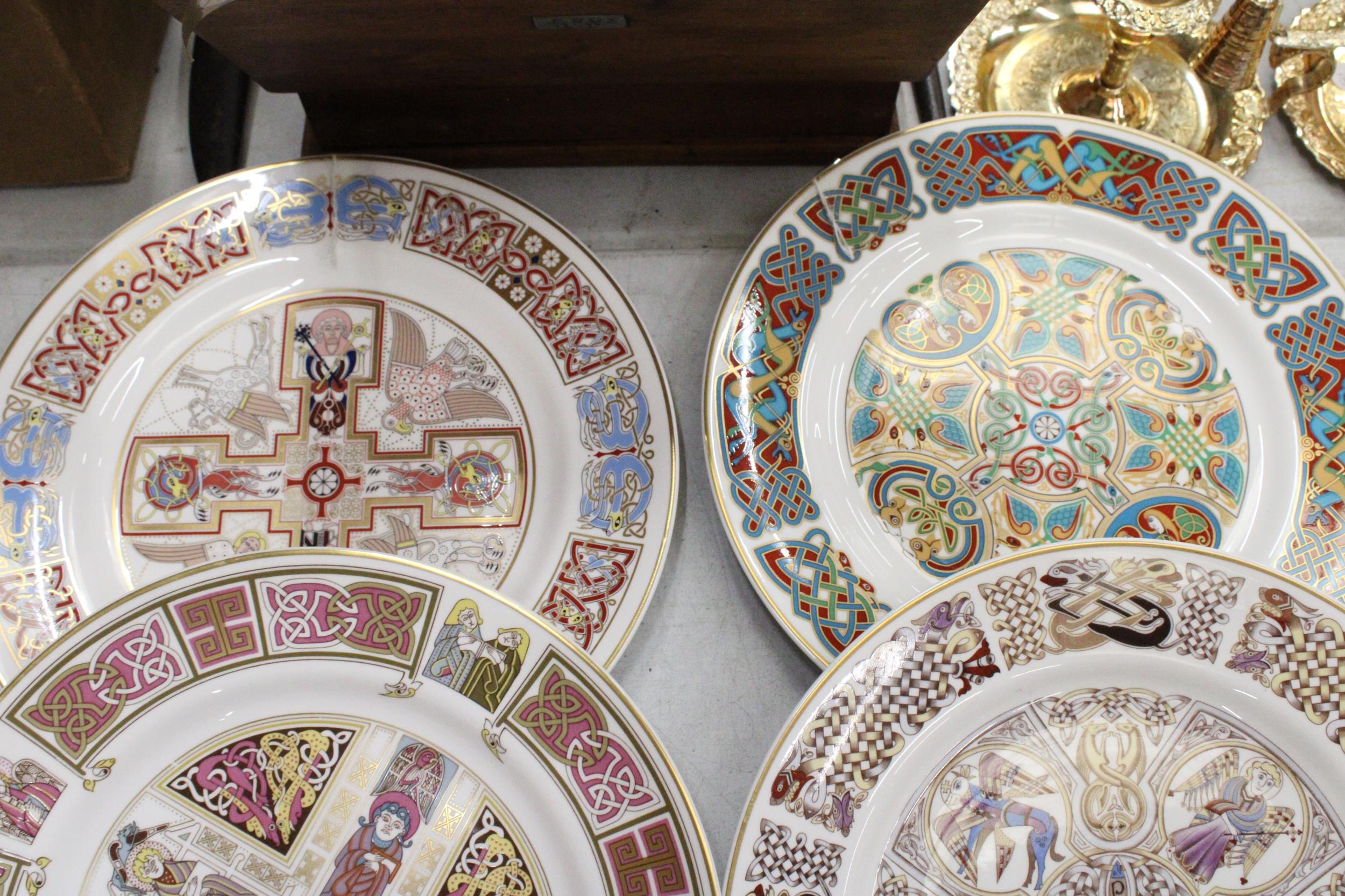 A SELECTION OF SIX SPODE PLATES TO INCLUDE THE KELLS PLATE, THE DURROW PLATE ETC PLUS A SPODE THE - Image 5 of 6
