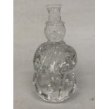 A WATERFORD CRYSTAL SNOWMAN