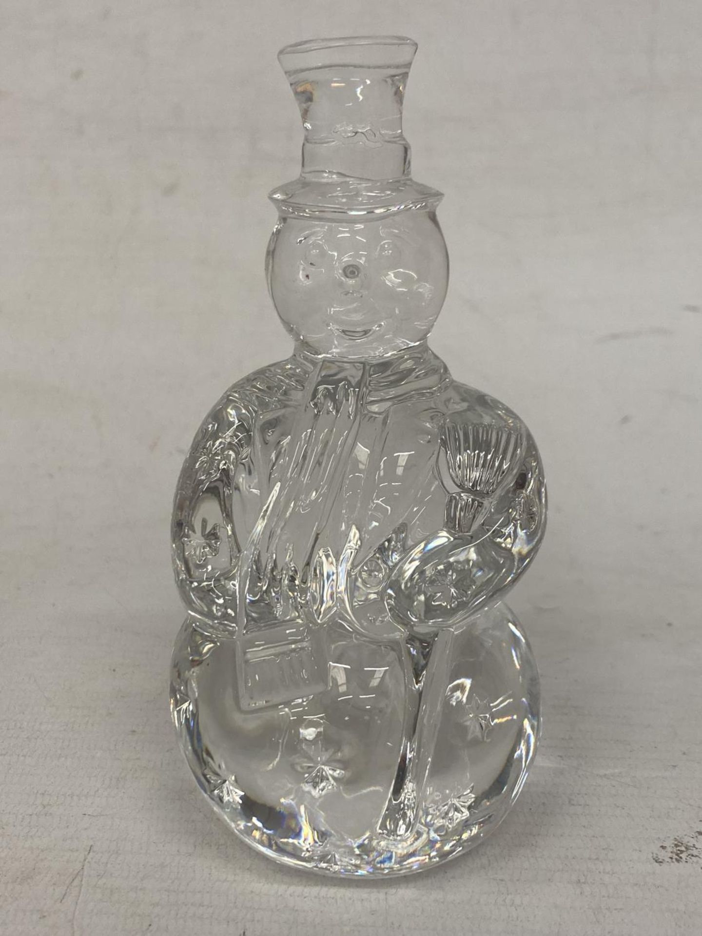 A WATERFORD CRYSTAL SNOWMAN