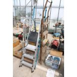 FOR VARIOUS STEP LADDERS TO INCLUDE A THREE RUNG ALUMINIUM EXAMPLE