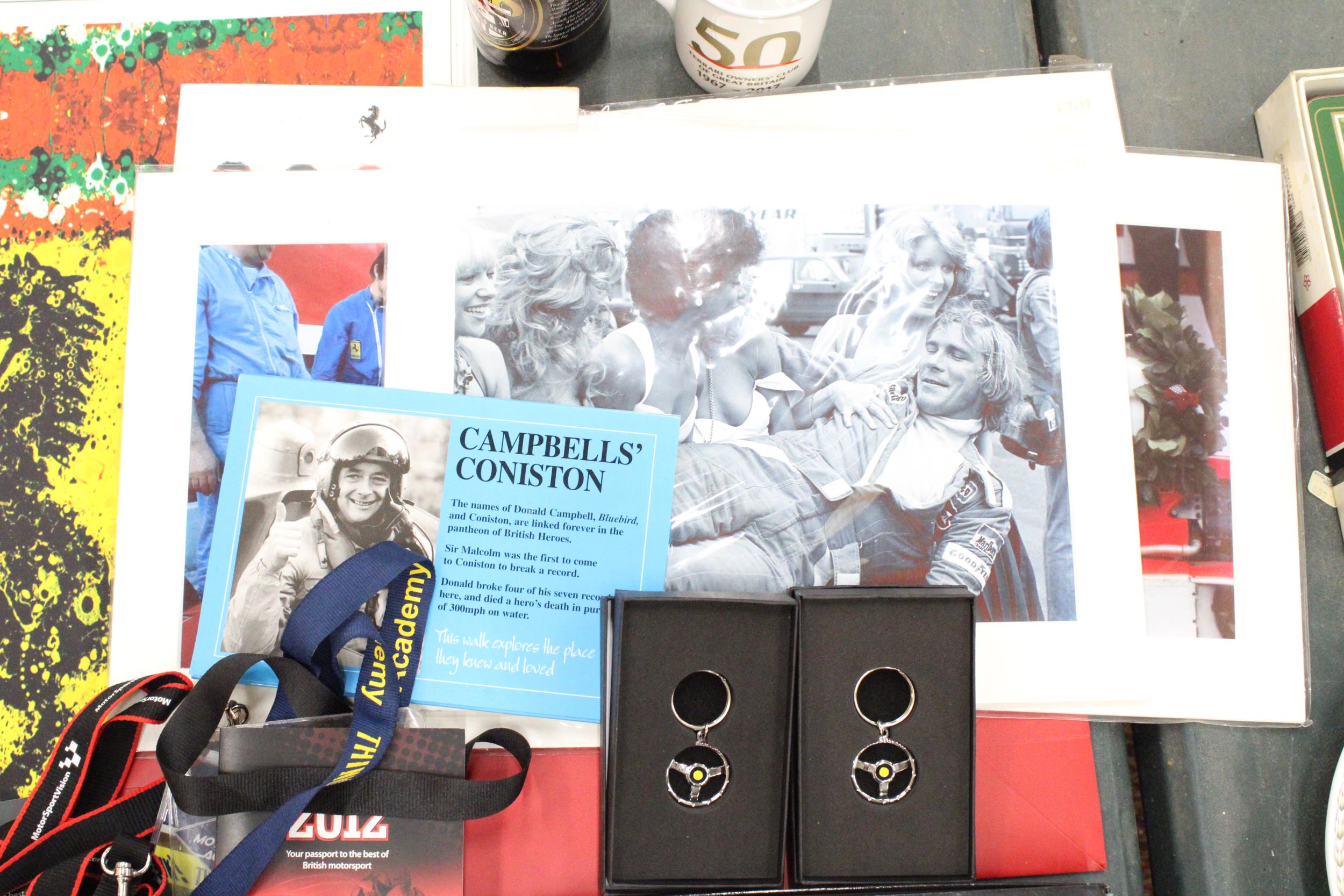 A LARGE COLLECTION OF MOTORSPORT MEMORIBILIA TO INCLUDE AN AUTOGRAPH BOOK, INCLUDING NIGEL - Image 2 of 5