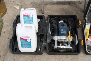 A PRO 2050W ROUTRE AND TWO DRUMS OF CLEARALL HAND SANITISER