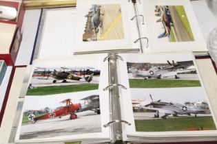 TWO ALBUMS OF ORIGINAL AVIATION RELATED PHOTOGRAPHS