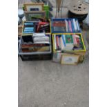 A LARGE ASSORTMENT OF VARIOUS BOOKS