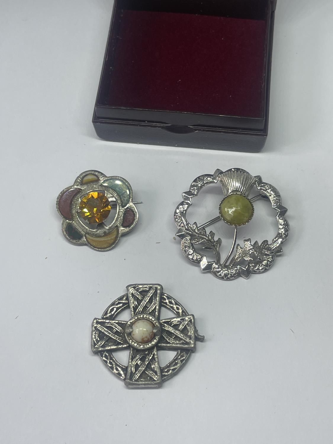 THREE SCOTTISH BROOCHES