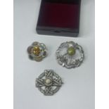 THREE SCOTTISH BROOCHES