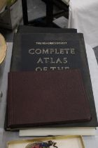 TWO VINTAGE ATLAS'S PLUS TWO PHOTOGRAPH ALBUMS