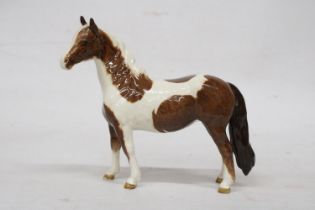 A BESWICK MODEL OF A SKEWBOLD PINTO PONY WITH A GLOSS FINISH
