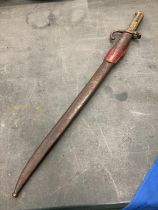 A FRENCH BAYONET IN A SCABBARD