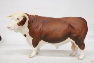 A ROYAL DOULTON FIGURE OF A HEREFORD BULL