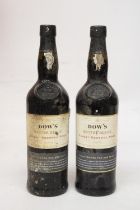 TWO 75 CL B0TTLES OF DOW'S MASTER BLEND FINEST RESERVE PORT