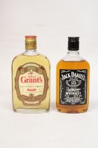 A 35 CL BOTTLE OF WILLIAM GRANT'S FINEST SCOTCH WHISKEY TOGETHER WITH A 50 CL JACK DANIEL'S OLD