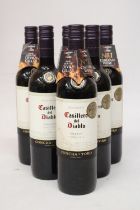 SIX BOTTLES OF RESERVA CASILLERO DEL DIABLO CHILEAN MERLOT 2016